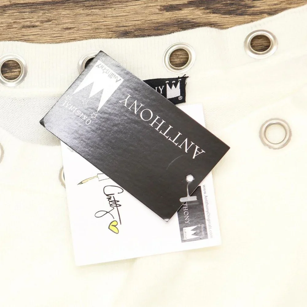 NWT Antthony Womens Plus Size Dolman Sleeve Pullover Sweater 1X Ivory - Picture 4 of 7